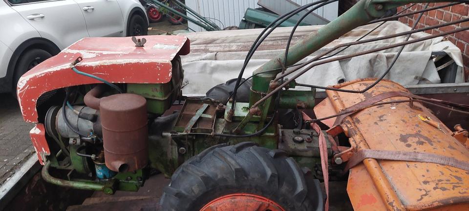 agria 2700 messerfräse mit fast neue messer / e-start